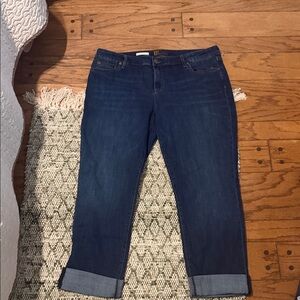 Kut from the Kloth Dark Blue Ankle Jeans